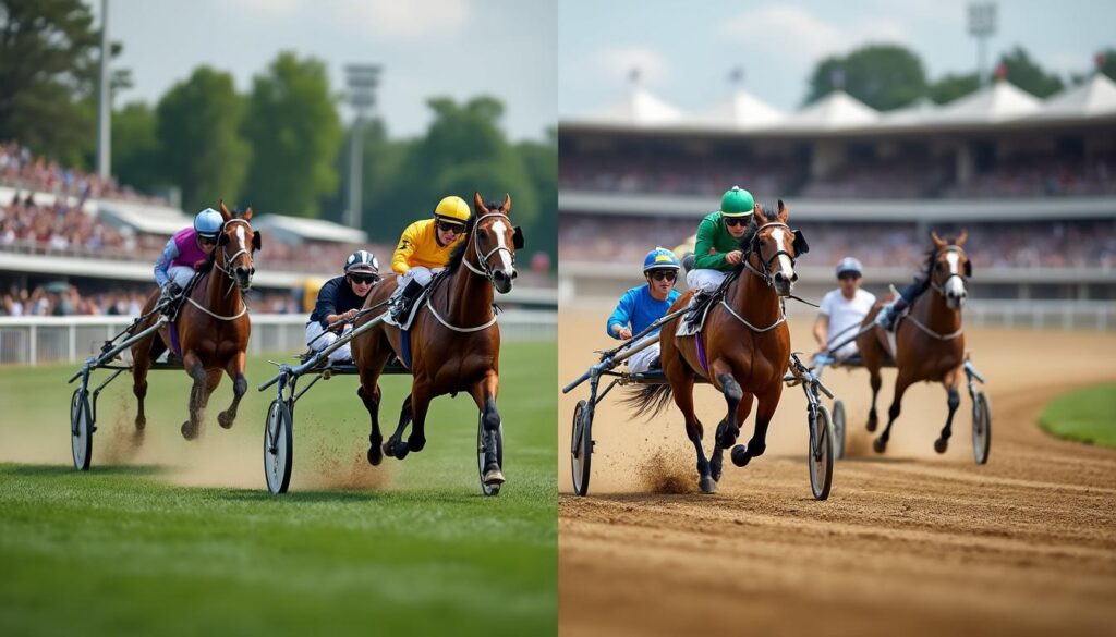 découvrez les principales différences entre les courses hippiques et les courses de trot, leurs règles, leurs types de chevaux et leurs spécificités.