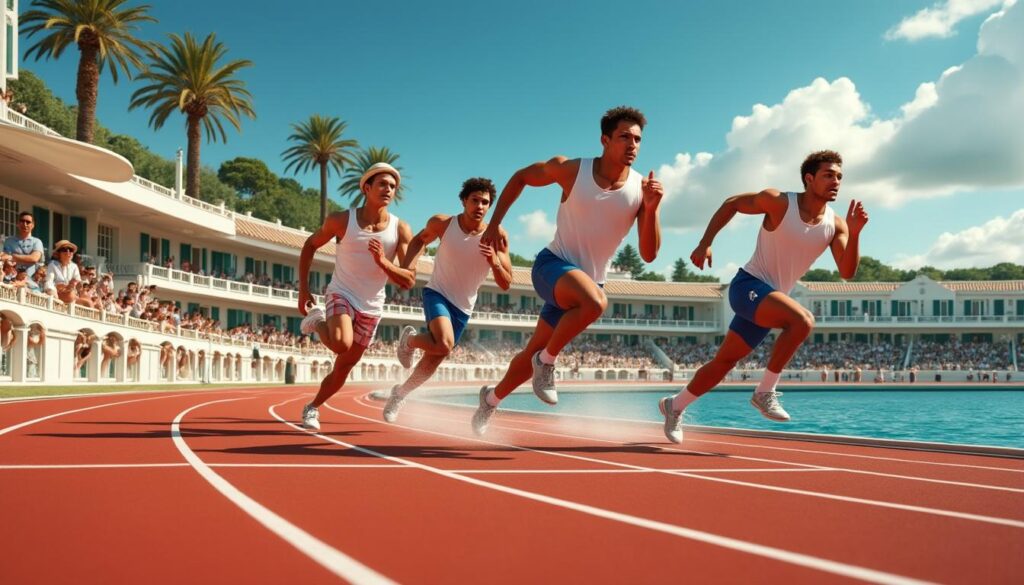 découvrez l'ambiance estivale du meeting de deauville-la touques, où les sprinters s'affrontent dans des courses palpitantes sous le soleil d'été.